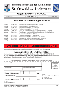 Gemeinde-Infoblatt 2023-09 vom 26.07.2023