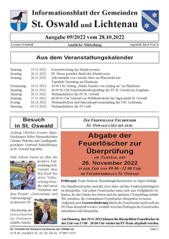 Gemeindeinfoblatt 2022-09 vom 28. Oktober 2022